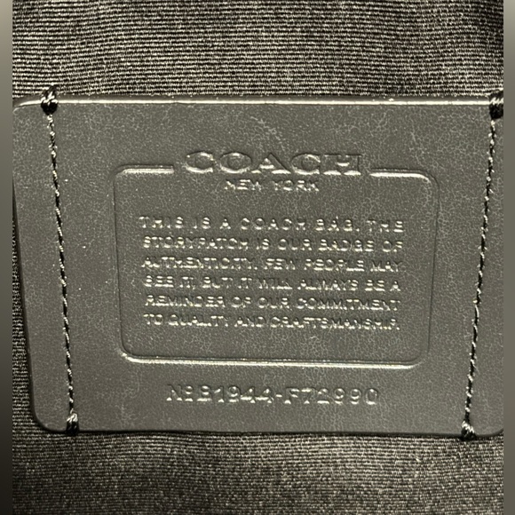 COACH BECKETT STRUCTURED BRIEFCASE WITH HERRINGBONE PRINT (F72990) - Picture 6 of 12